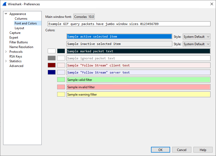 ws pref appearance fonts and colors